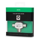 Té coaxial - D2DIFFUSION - 9.52 mm - Blanc - A sertir