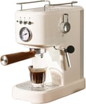 KHZKHC Retro Espresso Machine, Professional Cappuccino and Latte Machine, 20 Bar