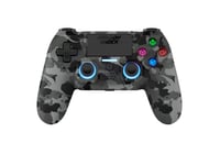 DragonShock - MIZAR BT - Wireless Controller Grey Camo for PS4, PC, Mobile