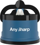 Anysharp Knife Sharpener, Hands-Free Safety, Powergrip Suction, Safely Sharpens