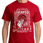 Liverpool vintage stil t-shirt - YNWA 152cl 11-12år