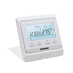 KETOTEK Numérique Thermostat Chauffage au Sol Eau Programmable 3A, Thermostatique Plancher Chauffant à Eau 220V