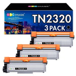 GPC Image TN2320 TN-2320 Cartouche de Toner Compatible pour TN2310 TN-2310 pour Brother DCP-L2520DW MFC-L2700DW DCP-L2500D L2540DN L2560DW HL-L2300D L2340DW L2360DN L2365DW MFC-L2720DW L2740DW, 3 Pack