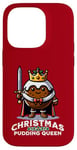 Coque pour iPhone 14 Pro Pudding de Noël Reine drôle de pudding aux prunes dessert britannique