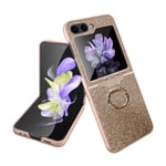 Glitter Ring Deksel Samsung Galaxy Z Flip 5 - Gull