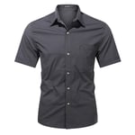 Chemise D'été En Coton Artificiel Astique Pour Homme,Vêtement Décontracté Avec Poches,Design Social,Slim Fit,2024