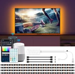 Aigostar TV LED Backlights RGB Strip Lights, 2M Lights for 32-40... 