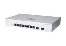 Cisco Commutateur Intelligent Business CBS220-8FP-E-2G | 8 Ports GE | PoE complète | Ports SFP 2 x 1G | Garantie matérielle limitée de 3 ans (CBS220-8FP-E-2G-EU)