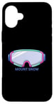 Coque pour iPhone 16 Plus Retro Mount Snow Vermont Masque de ski