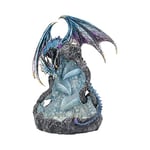 Nemesis Now Dragon Intrigue Brûle-encens à refoulement Bleu 21,5 cm