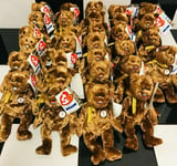 ty WORLD CUP 2002 - LOT OF 30 BEANIE BEARS - ideal for market traders car boots