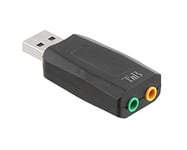 Tnb - Adaptateur Audio T'nB USB 5.1 vers Double Jack Femelle 3.5mm - Noir