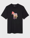 Paul Smith PS Mens Regular Fit Zebra Craft T-Shirt - Black - Size Medium