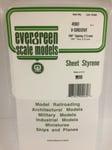 Evergreen EV4060 Lined Sheet White Styrene 15x30cm 0.33mm Modeling