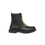 Geox J Eclair Girl D Bottine, Black/Yellow, 27 EU