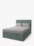 Koti Home Dee Upholstered Ottoman Storage Bed, Double