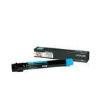 Lexmark X950X2CG Tonerkassett cyan 24.000 sidor