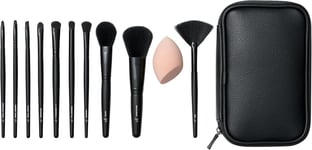 e.l.f. Full Face & Eye Makeup Brush Set, 11 Makeup Brushes For Foundation To Br