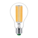 Philips LED-pære E27 5,2W 4000K, klart glass