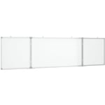 Vidaxl - Tableau blanc magnétique pliable 160x40x1,7 cm aluminium