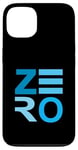 Coque pour iPhone 13 Bleu Zeroed In! Graphique couleur bleue