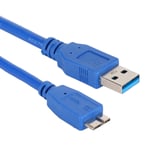 USB-datakaapeli USB3.0-A/B Micro A/B -uros tietokoneeseen PC-tulostimen kiintolevyasema 1m