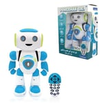 Lexibook - Powerman Jr. Smart Interactive Toy Robot that Reads in the Mind, Remote Control Boy Robot Junior Green/Blue - ROB20AR, Arabic Version