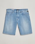 Replay RBJ901 Hyperflex Denim Shorts Light Blue