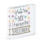 You're My Favourite Policeman Stars Acrylic Photo Block Frame Police Best Joke