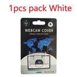 Couverture de WebCam rectangulaire Ultra-mince,autocollant de confidentialité pour IPhone Macbook iPad - Type 1pcs pack White