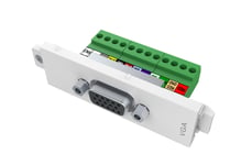 VISION TechConnect 3 VGA female module - påknipsbar mulighetsmodulfrontplate