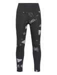 Brand Love Allover Print Leggings Kids Sport Running-training Tights Black Adidas Sportswear