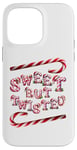 Coque pour iPhone 14 Pro Max Sweet But Twisted. Bâtonnets de canne à sucre d'orge. Noël amusant