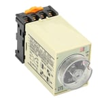 ST3PA¿B 0¿10S Minuterie de temporisation de mise sous tension Bouton de relais Relais temporis&eacute; avec base AC 220 V