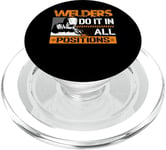 Welder Do It In All Position Funny Welder Welding Mens Dad PopSockets PopGrip for MagSafe