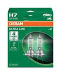 Halogenlampa H7 Ultra Life (2-Pack) Osram