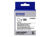 Epson Labelworks Lk-8Wbwaa - Svart På Vitt - 25 Mm Rund 180 Etikett (Er) (1 Rulle/Rullar X 180) Matrisskurna Runda Etiketter - För Labelworks Lw-1000, Lw-300, Lw-400, Lw-600, Lw-700, Lw-900, Lw-Z5000, Lw-Z5010, Lw-Z900