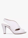 Carvela Arabella Comfort Cone Heel Open Toe Leather Court Shoes