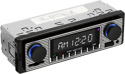 Autoradio Stéréo de Voiture Bluetooth,Poste Radio Voiture Bluetooth avec Port USB/SD/AUX,4 x 60 W,Lecteur MP3 Numérique,Autoradio Voiture Appels Mains Libres avec Télécommande(Q341)