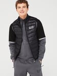 EA7 Emporio Armani Core Id Down Padded Gilet - Black, Black, Size S, Men