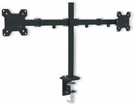 RED EAGLE Pixel Twin Monitor Bracket for 2 Monitors 13-27 Inches Height Adjustable Table Mount 360° Swivel Screen Mount Maximum Load 8 kg per Monitor Arm Vesa 75 x 75 100 x 100