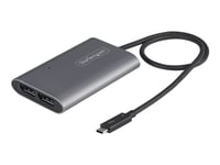 Startech.Com Thunderbolt 3 To Dual Displayport Adapter Dp 1.4, Dual 4K 60Hz Or Single 8K/5K Thunderbolt 3 To Dp Adapter, Tb3 To 2X Displayport Monitor Video Display Adapter, Mac/Windows - Tb3 To Dp 1.4 Adapter - Usb / Displayport-Adapter - 24 Pin Us