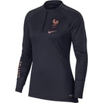 NIKE Women Fff Nk Dry Sqd Dril Sweatshirt - Dark Obsidian/P4, Medium