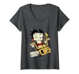 Womens Betty Boop Ez Rider Betty V-Neck T-Shirt