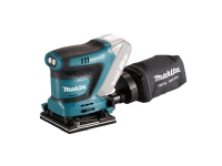 Makita DBO481Z, Excenterslip, Klämma/kardborre, Svart, Blå, 11000 OPM, 14000 OPM, 75 dB