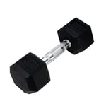 Ab. Hexagonal Dumbbell of 4kg (8.8LB) Includes 1 * 4Kg (8.8LB) | Black | Material : Iron with Rubber Coat | Exercise, Fitness and Strength Training Weights at Home/Gym for Women and Men