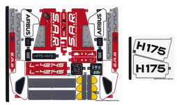 LEGO Sticker Set (only) from Airbus H175 Rescue Helicopter  2 sheets (1&2) 42145