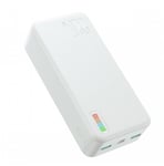 Joyroom powerbank 30000mAh Dazzling Series 22,5W vit (QP196)