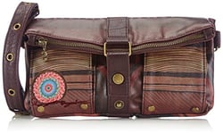 Desigual Bols Clutch Ashbury Trendy, Sac porté épaule - Marron (6098 Turkish Coffe), Taille Unique