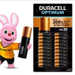 Duracell Optimum AA Batteries 100% Extra Life Extra Power Battery ( Pack of 20 )